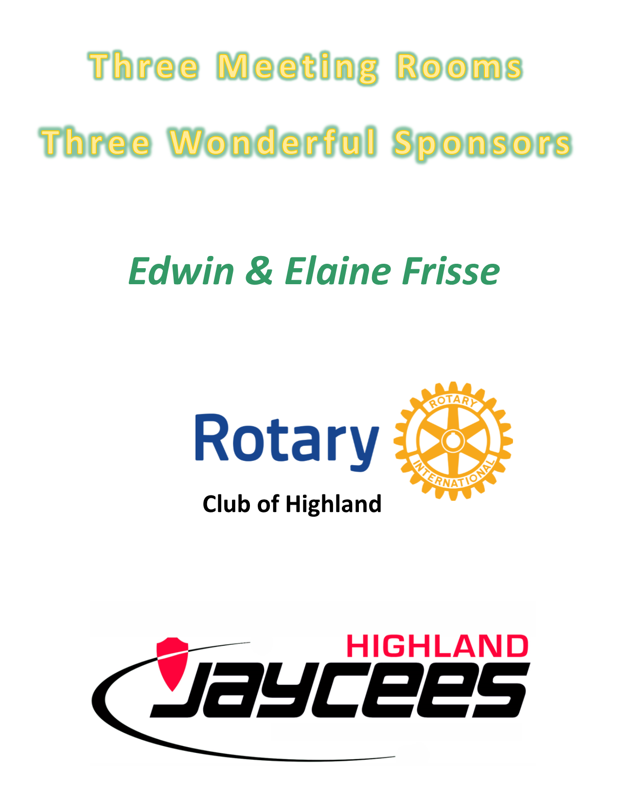 Meeting Room Sponsors